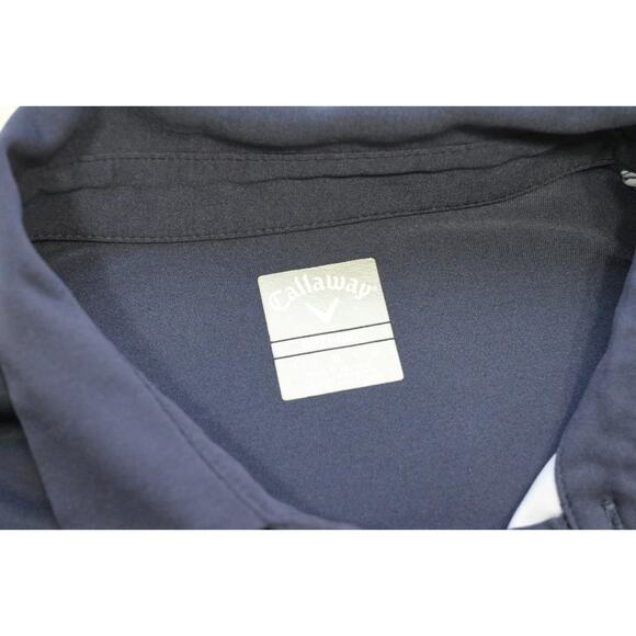 Callaway Golf Polo Opti Dri Striped Short Sleeve Athletic Shirt Mens Sz Large - Picture 7 of 8